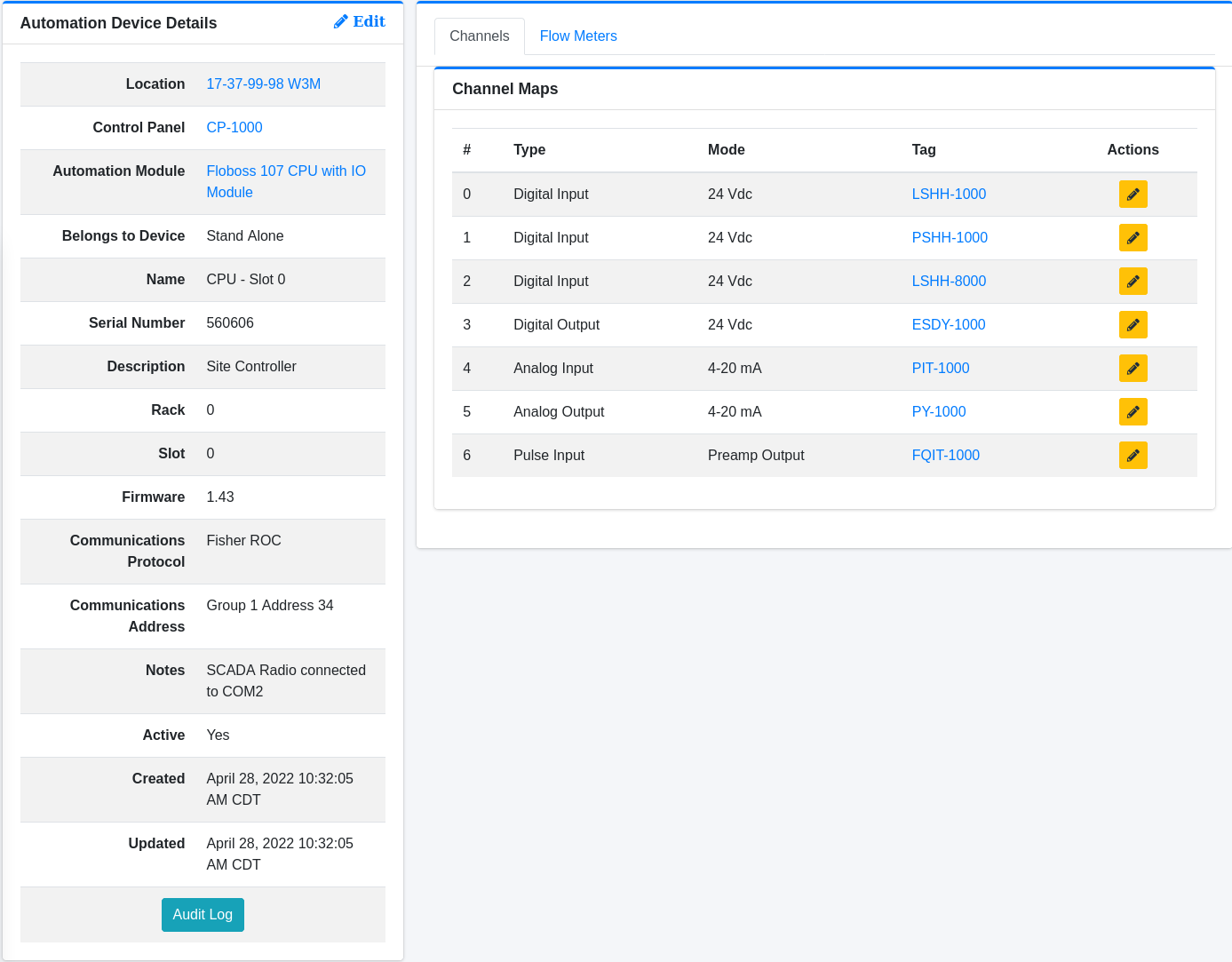 Automation Device Details