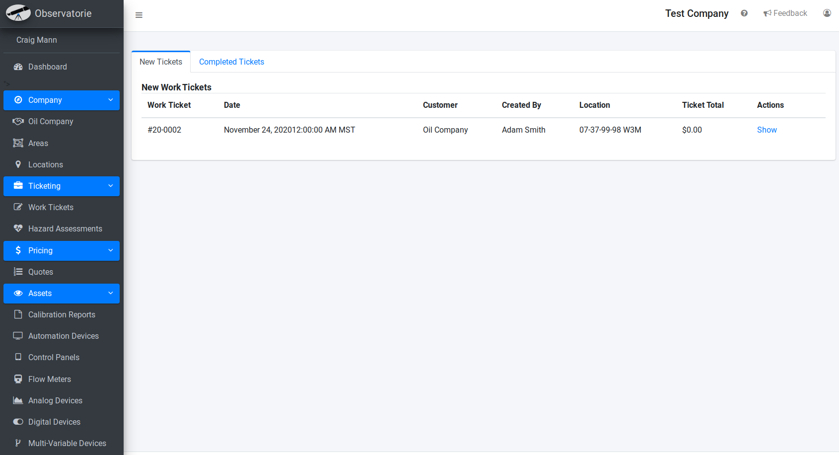 Client Dashboard Details
